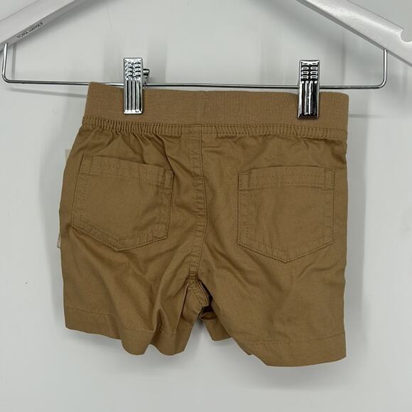 Cat & Jack Baby Boys' Pull-On Twill Drawstring Chino Shorts Tan 12M NWT - Picture 4 of 5